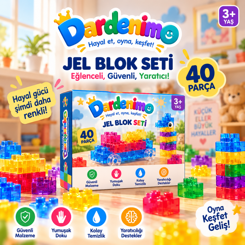 Dardenimo Jel Blok Seti – 40 Parça